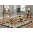 Traditional Natural Wood with Rustic Finish End Table with Drawer