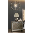 Majestic Gold Wood 2 Drawer Nightstand with Clear Acrylic Legs