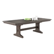 Best Quality Furniture Rustic Brown Wood Extendable Dining Table