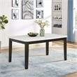 Best Quality Furniture 5-Piece Fabric & Faux Marble Dining Set in Gray/White