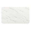 Best Quality Furniture 5-Piece Fabric & Faux Marble Dining Set in Gray/White