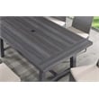 Best Quality Furniture Gray Outdoor Patio Dining Set with Rattan Wicker Chairs