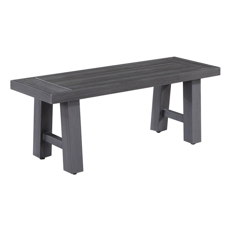 Best Quality Furniture Gray Outdoor Bench with Aluminum Frame and HDPE