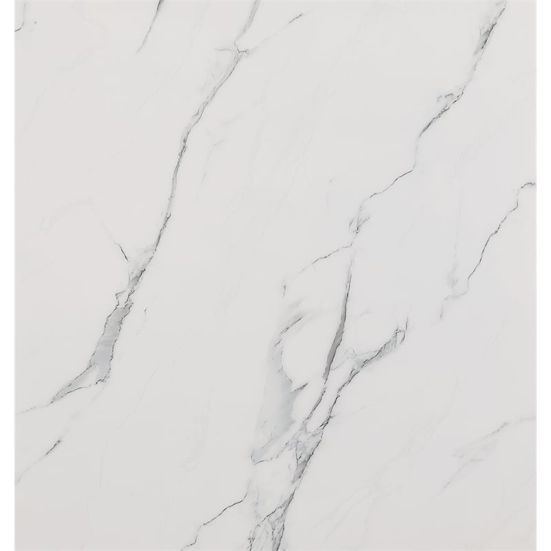 Best Quality Furniture Round Marble Dining Table with Lazy Susan in White
