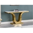 Best Quality Furniture White Marble Console Table with Gold Stainless Steel