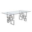 Best Quality Furniture 7-Piece Velvet & Tempered Glass Dining Set in Black