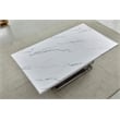 Best Quality Furniture White Marble Console Table with Gold Steel Base