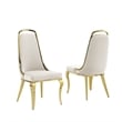 Best Quality Furniture White Marble Dining Set with Lazy Susan and Cream Chairs