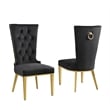 Best Quality Furniture White Marble Dining Set with Lazy Susan and Black Chairs