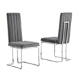 Best Quality Furniture 9-Piece Marble & Velvet Dining Set in White and Gray