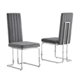 Best Quality Furniture 7-Piece Marble & Velvet Dining Set in White and Dark Gray