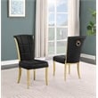 Best Quality Furniture White Marble Dining Set with Black Velvet Chairs