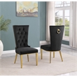 Best Quality Furniture White Marble Dining Set with Black Velvet Chairs