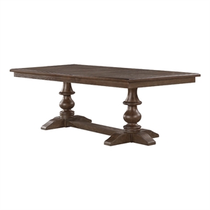 Best Quality Furniture 78/96&quotx40&quot Traditional Style Oak Wood Dining Table