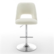 Best Quality Furniture Set of 2 Beige Boucle Fabric Barstools