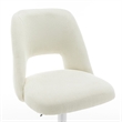 Best Quality Furniture Set of 2 Beige Boucle Fabric Barstools