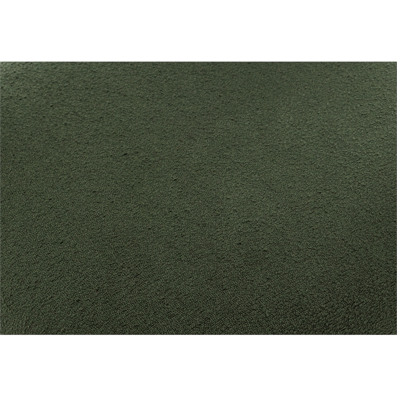 Best Quality Furniture Set of 2 Green Boucle Fabric Barstools