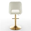Best Quality Furniture Set of 2 Beige Boucle Fabric Barstools