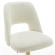 Best Quality Furniture Set of 2 Beige Boucle Fabric Barstools