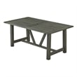 Best Quality Furniture Patio Dining Table in Rustic Gray Acacia Wood