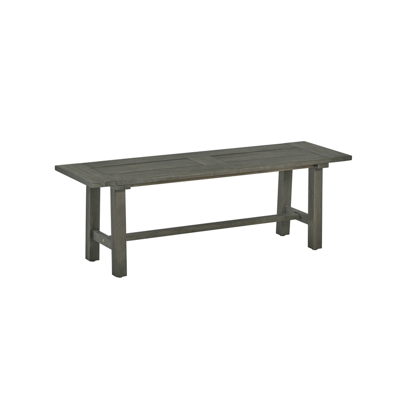 Best Quality Furniture Outdoor Patio Bench in Rustic Gray Acacia Wood