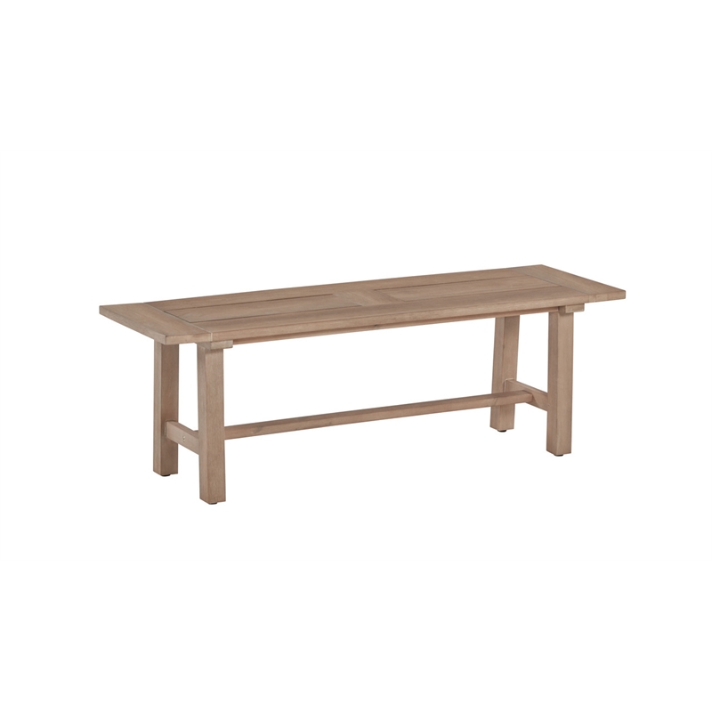 Best Quality Furniture Outdoor Patio Bench in Rustic Light Oak Acacia Wood