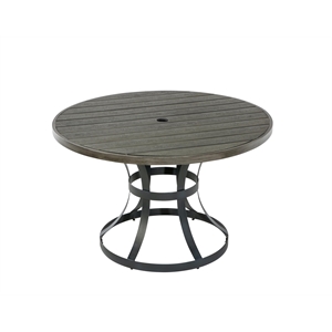Best Quality Furniture Outdoor Patio Dining Table in Gray Steel Metal