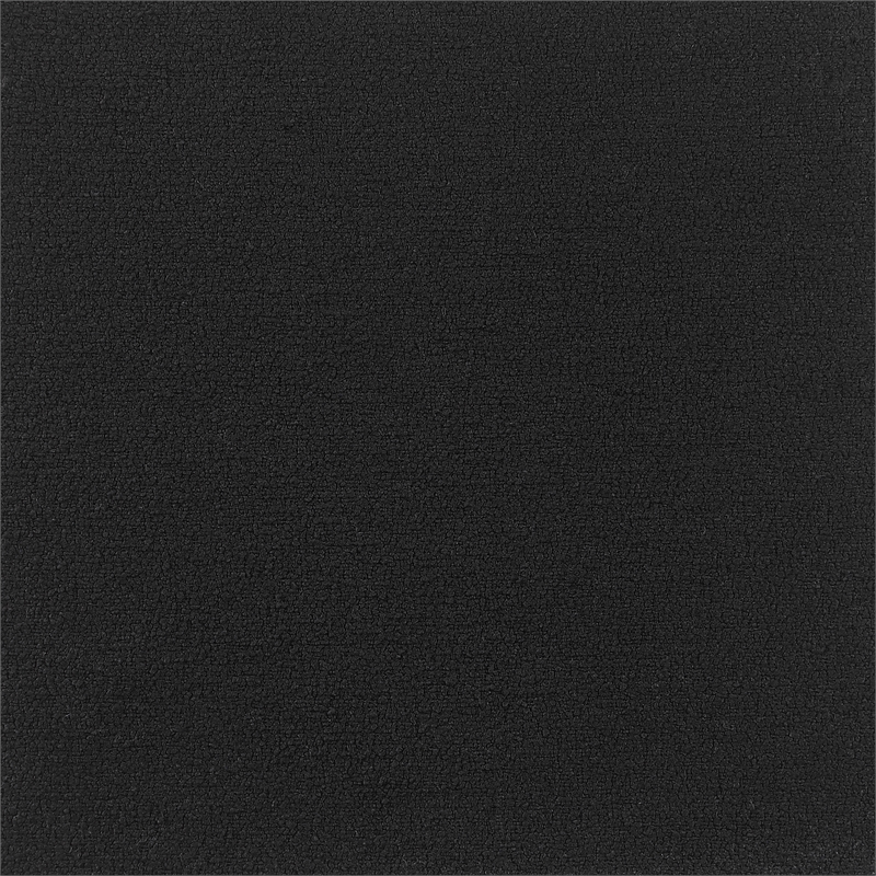 Best Quality Furniture Sled Side Chair with Black Teddy Fabric and Pleated Back