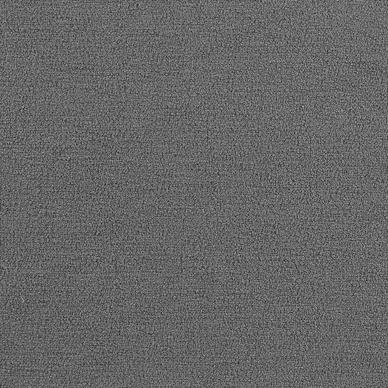 Best Quality Furniture Sled Side Chair with Gray Teddy Fabric and Pleated Back