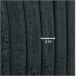 Best Quality Furniture Big Chaise with Fluffy Striped Dark Gray Fabric