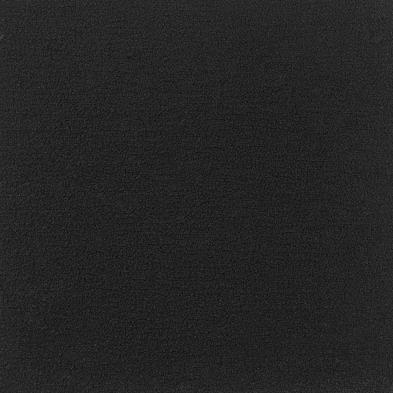 Best Quality Furniture Single Barstool in Black Teddy Fabric and Chrome Base