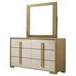 Best Quality Furniture Natural Wood Queen Bedroom Set with LED Headboard