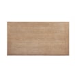 Best Quality Furniture Rustic Light Oak Wood Dining Set with Beige Linen Chairs