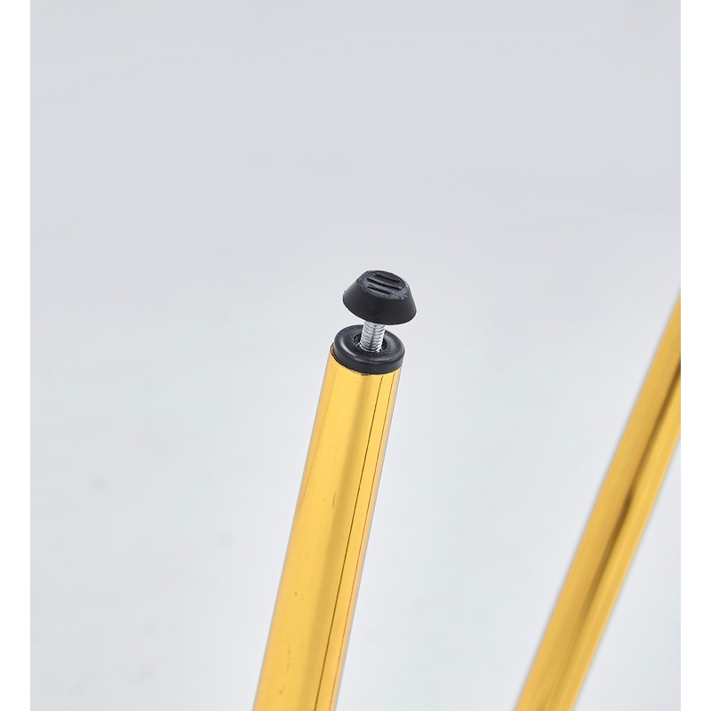 Best Quality Furniture Glass with White Marble Wrap Dining Set and Navy Chairs