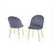 Best Quality Furniture Glass with White Marble Wrap Dining Set and Gray Chairs