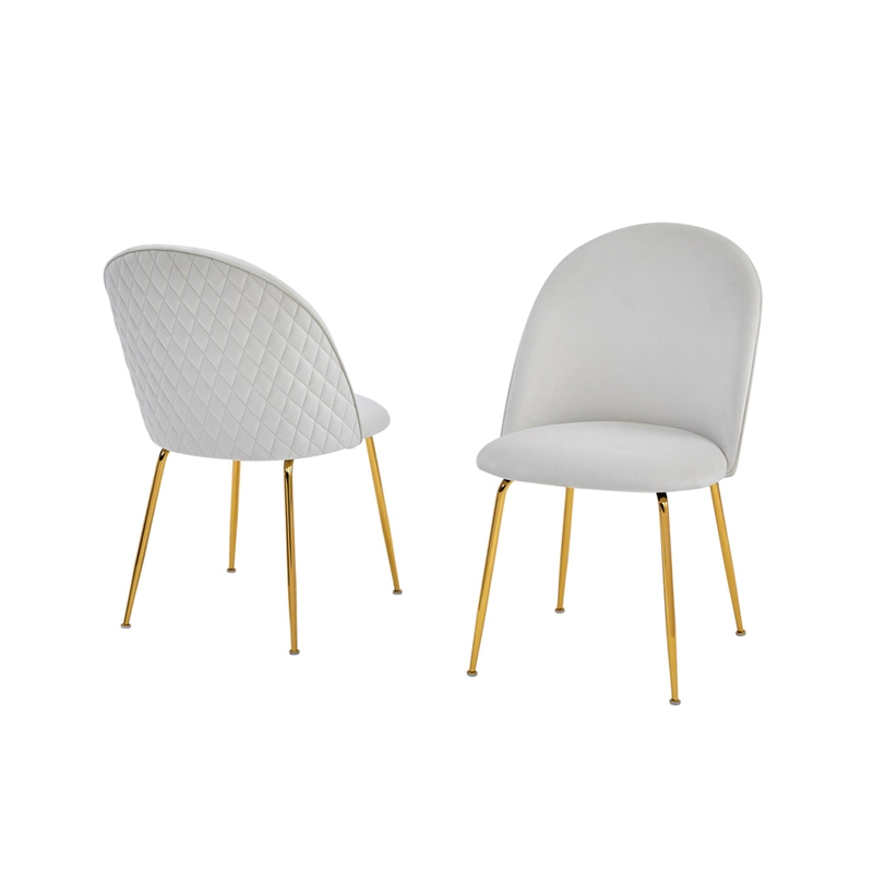 Best Quality Furniture Glass with White Marble Wrap Dining Set and Cream Chairs