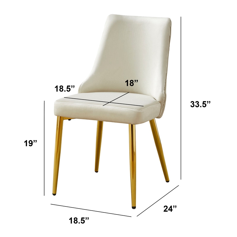 Best Quality Furniture Clear Glass Dining Set with Velvet Upholstered Chairs