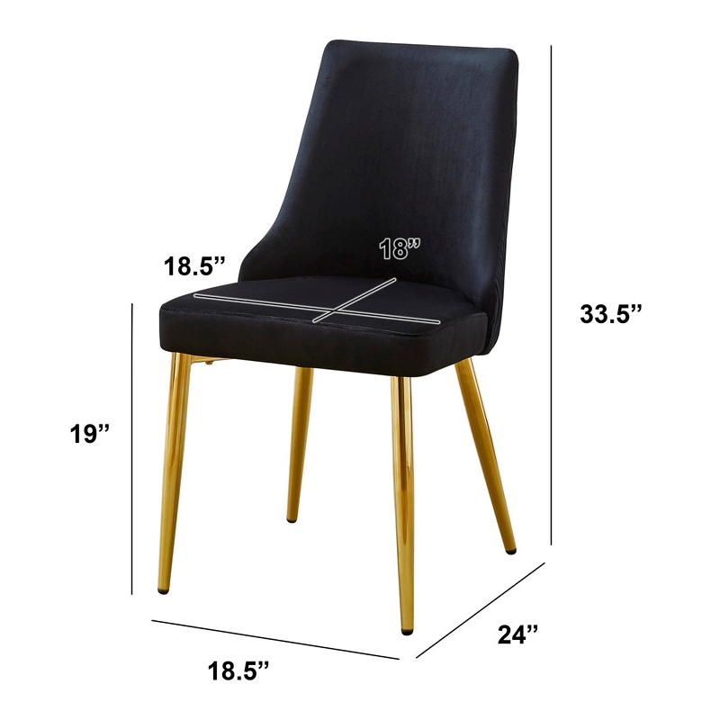 Best Quality Furniture Clear Glass Dining Set with Velvet Upholstered Chairs