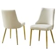 Best Quality Furniture Clear Glass Dining Set with Velvet Upholstered Chairs