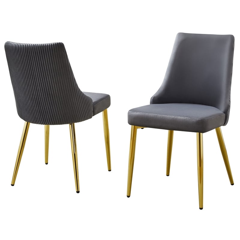 Best Quality Furniture Clear Glass Dining Set with Velvet Upholstered Chairs