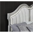 Best Quality Furniture Silver Embossed Wood Bedroom Set with King Panel Bed
