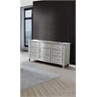 Best Quality Furniture Glam Glitter & Silver Embossed Wood Horizontal Dresser