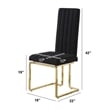 Best Quality Furniture Line Tufted Boucle Fabric Side Chairs in Black