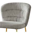 Best Quality Furniture Gray Fluffy Checker Textured Fabric Counter Chairs