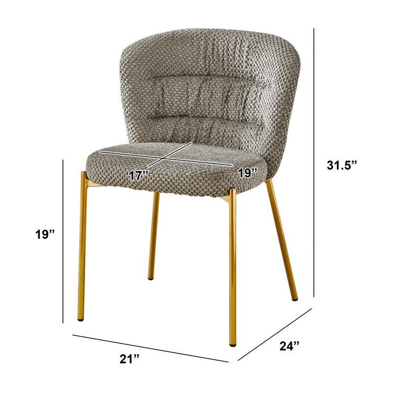 Best Quality Furniture Rectangular Clear Glass Dining Set with Fluffy Chairs