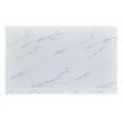 Best Quality Furniture Rectangular White Faux Marble Glass Dining Set