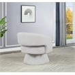 Best Quality Furniture Swivel Accent Chair in Dark Gray Velvet Stripe Fabric