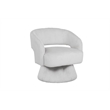 Best Quality Furniture Swivel Accent Chair in Dark Gray Velvet Stripe Fabric