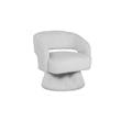 Best Quality Furniture Swivel Accent Chair in Dark Gray Velvet Stripe Fabric
