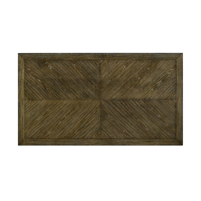 Best Quality Furniture Traditional 7 Piece Dining Set in Antique Brown Wood